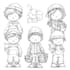 draw cute children coloring book pages