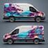 do tesla cyber truck wrap design, truck or box trailer wrap