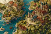 create a fantasy map illustratio
