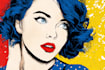 draw a retro pop art roy lichtenstein style