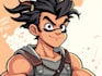 draw a cartoon character comic style