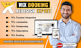 build or fix wix booking wix payment method wix automation wix membership setup