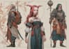 draw medieval and fantasy characters