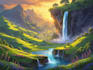 create a fantasy landscape
