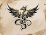 create  fantasy sketch logo