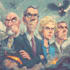 create a political or satirical cartoon