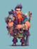 draw 2d game character design and animation