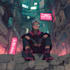 draw retro cyberpunk anime illustration
