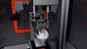 cad industrial animation, mechanical manufacturing process 3d animated explainer