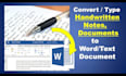 convert handwriting documents typing note pdf image to digital text paper pages