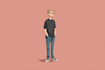 draw semi realistic cartoon portrait