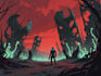 design illustrate fantasy and sci fi horror for you