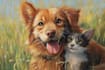 draw watercolor pet portrait