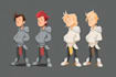 design a 2d cartoon character
