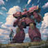 custom digital 2d anime mecha art illustration