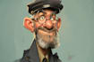 draw artistic cartoon caricatures