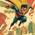 make a comic book superhero illustration