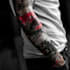 do premium trash polka design , sleeve tattoo