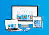 build responsive frontend websites using HTML CSS js react