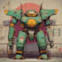 draw amazing character mecha robot illustration
