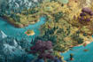 draw fantasy map illustration isometric map