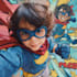 paint photo to cartoon character superhero comic book