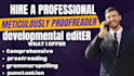 meticulously proofread and do developmental editing for your book manuscript