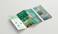 design trifold, bifold design, brochure and catalog