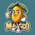 design high quality mango juice tree mascot logo with t shirt design