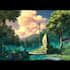 draw a anime background, 2d environment, landscape