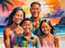create a watercolor family portrait