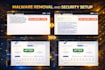 remove malware, virus, and clean the website