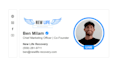 make modern animated HTML signature