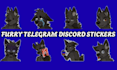 create animated telegram sticker, furry, discord, nsfw and crypto character pack
