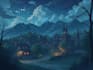 create anime, game, and visual novel background painting