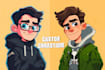design custom cartoon character, illustrations
