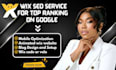 responsive wix redesign wix seo optimization