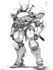draw mecha robot character sheet design