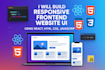 build responsive frontend website UI using react