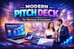 modern pitch deck for startups and investors