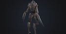 mend 3d alien character,crustacean creature,sea monster,game asset,sculpture,ue5