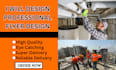 design a professional flyer for construction, carpentry roofing and cleaning