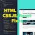fix HTML, CSS, javascript, and react website issues fast