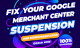 fix google merchant center suspension and misrepresentation
