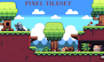 design custom pixel tileset and animated environment, map, background, scene