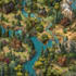 draw a custom fantasy map for fantasy, scifi, book