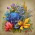 make a botanical illustration with hand drawn