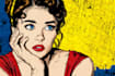 draw a retro pop art roy lichtenstein style