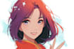 draw you an anime art style characters