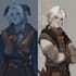 draw dnd character art, fantasy character illustration and concept art